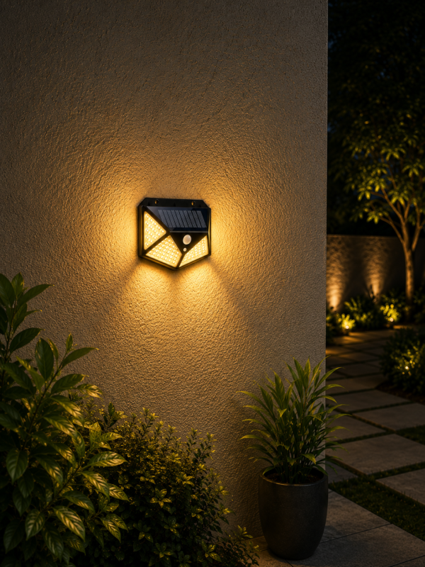 wall-light-2 LED Solar Motion Sensor Light Outdoor Waterproof, Solar Security Wall Light