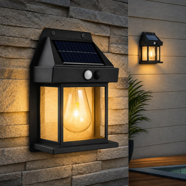 Solar Wall Light Outdoor, Motion Sensor, Waterproof